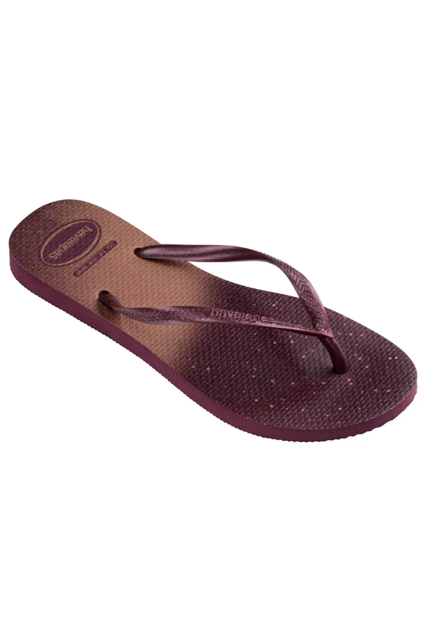 Ciabatte Infradito Purple In Gomma Havaianas Slim Gloss Fc