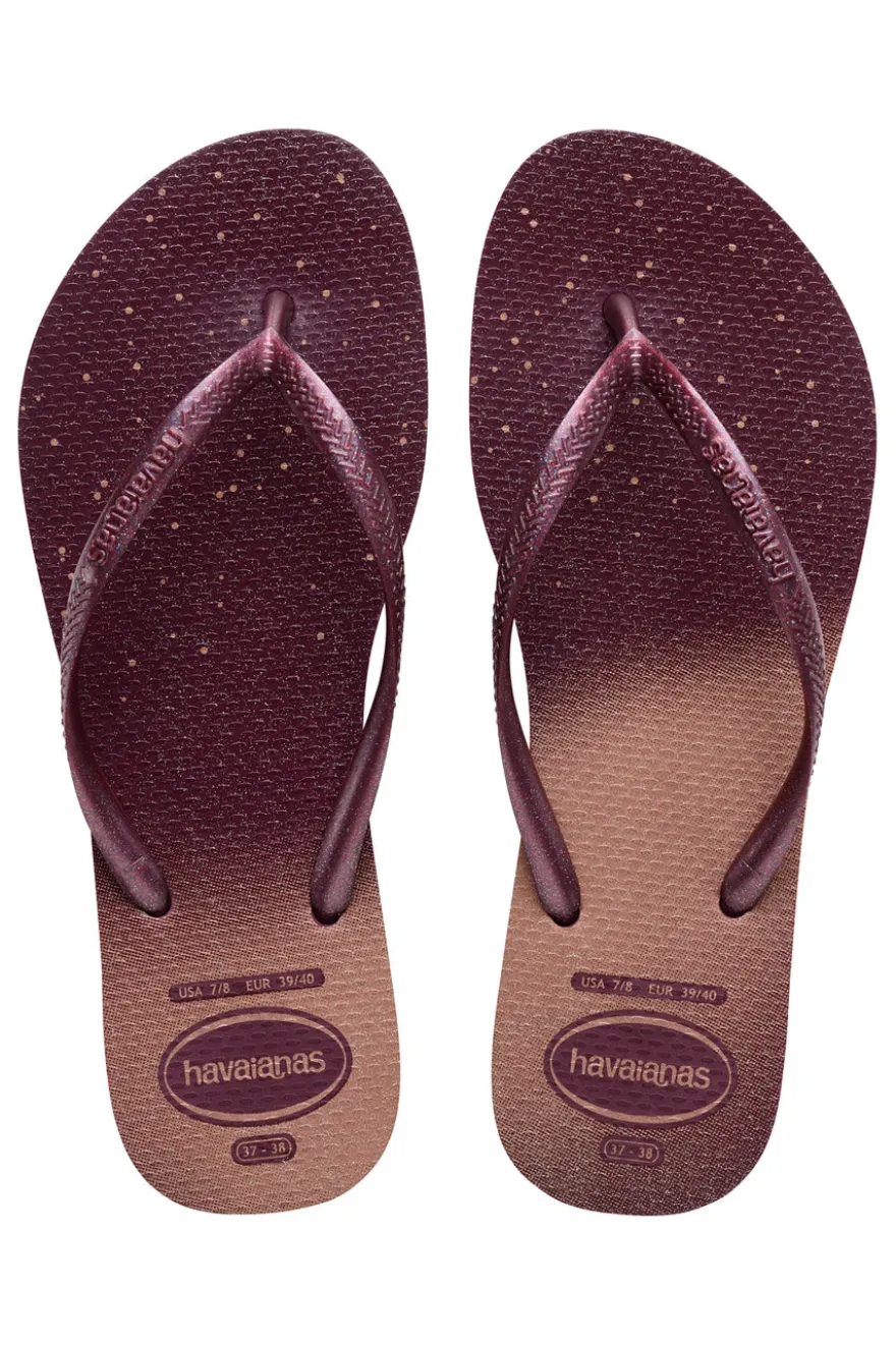 Ciabatte Infradito Purple In Gomma Havaianas Slim Gloss Fc