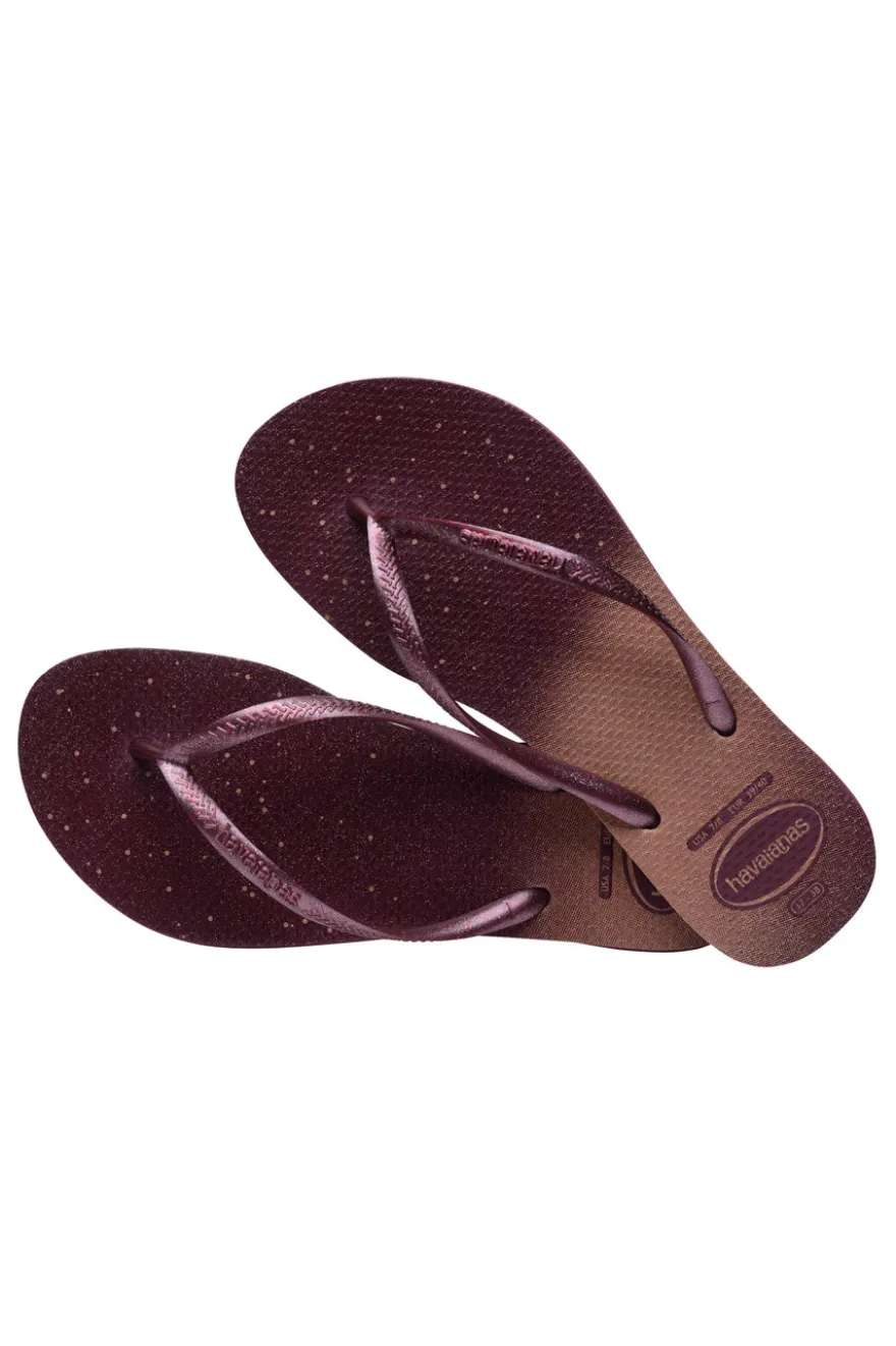 Ciabatte Infradito Purple In Gomma Havaianas Slim Gloss Fc