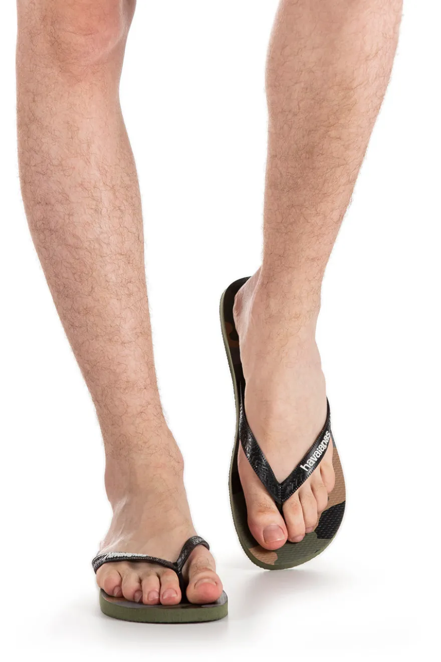 Ciabatte Infradito Verde Militare In Gomma Havaianas Top Camu