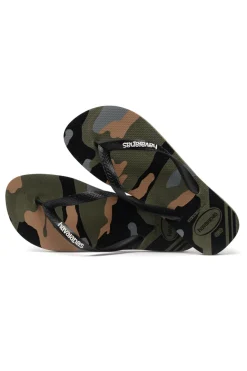 Ciabatte Infradito Verde Militare In Gomma Havaianas Top Camu