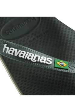 Ciabatte Infradito Verdi Havaians Brasil Logo