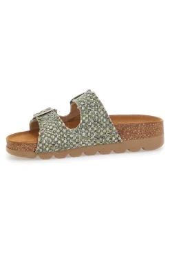 Ciabatte intrecciate multicolor con doppia fibbia PITTARELLO BIO 335P20630SR