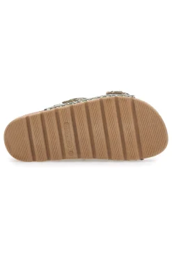 Ciabatte intrecciate multicolor con doppia fibbia PITTARELLO BIO 335P20630SR