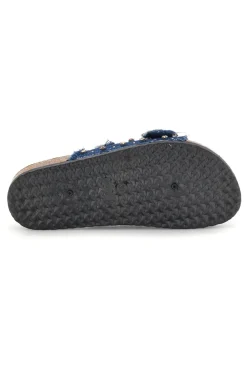 Ciabatte Jeans con borchie e brillantini Me & me 12502