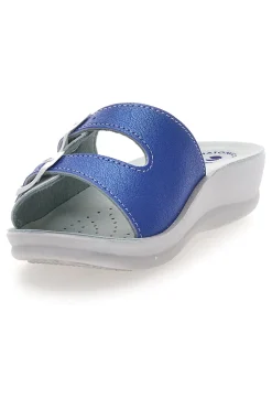 Ciabatte Jeans e Bianche con Sottopiede in Pelle INBLU' 62 VR