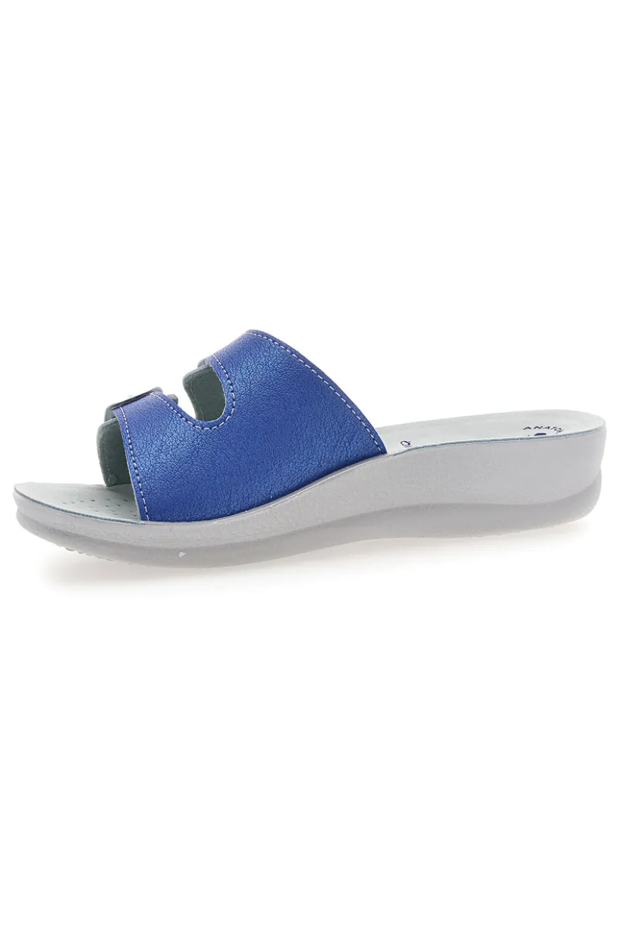 Ciabatte Jeans e Bianche con Sottopiede in Pelle INBLU' 62 VR