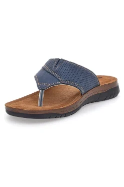 Ciabatte Jeans Infradito Con Sottopiede In Pelle Inblu 14 ID