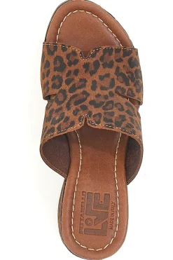 Ciabatte Leopardate Con Zeppa Effetto Legno Made in Italy PITTARELLO LOVE 5905/Z