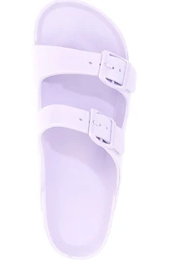 Ciabatte Lilla Con Doppia Fibbia 2T2L 2039