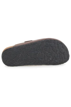 Ciabatte marrone con fibbia in vera pelle Pittarello Tierra 335A013PR