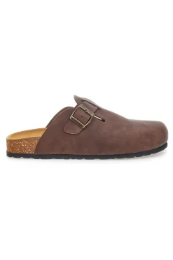 Ciabatte marrone con fibbia in vera pelle Pittarello Tierra 335A013PR