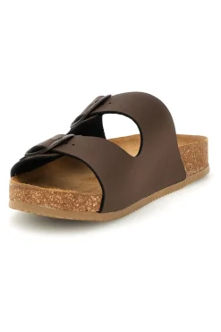 Ciabatte marrone sottopiede in vera pelle Pittarello tierra 335A20630SR
