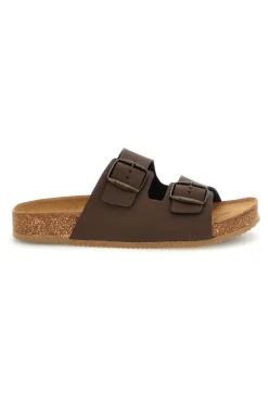 Ciabatte marrone sottopiede in vera pelle Pittarello tierra 335A20630SR