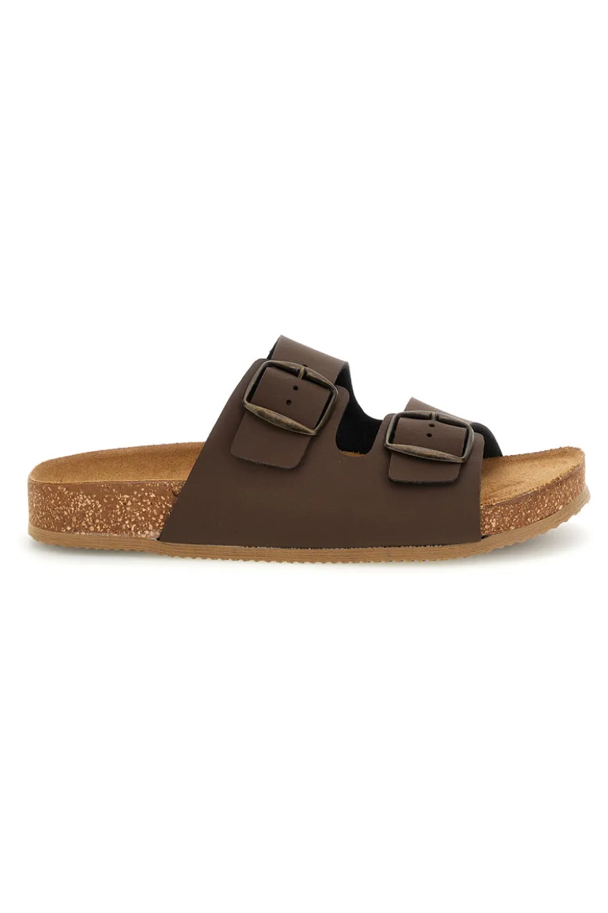 Ciabatte marrone sottopiede in vera pelle Pittarello tierra 335A20630SR