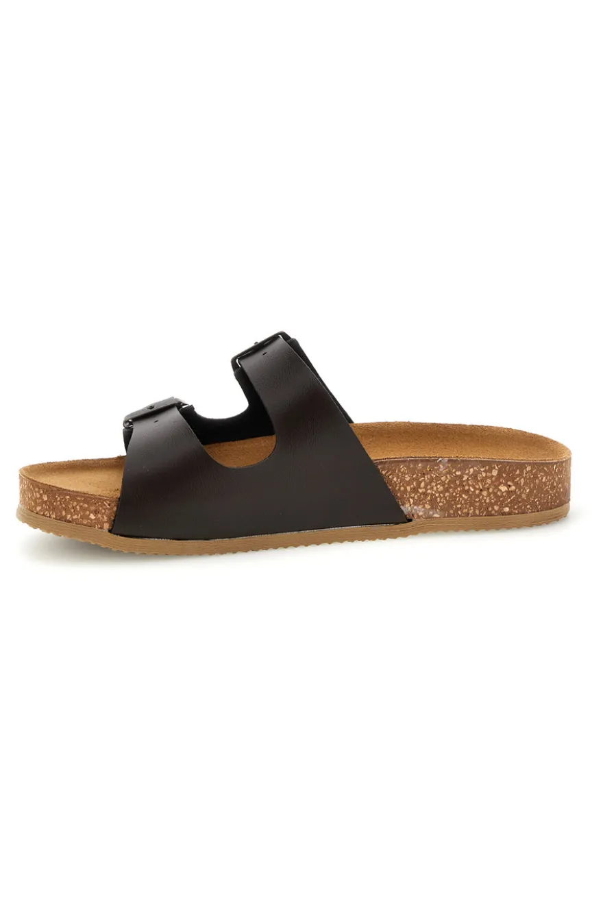 Ciabatte marrone sottopiede in vera pelle Pittarello tierra 335A206SR