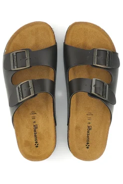 Ciabatte Marroni con Doppia Fibbia Superga S31C371