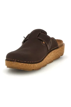 Ciabatte marroni con sottopiede in pelle Inblu 24 ED