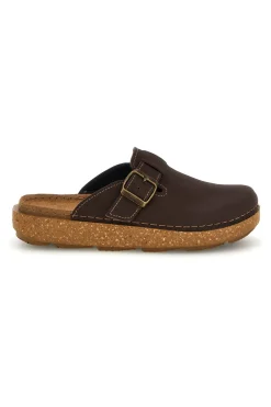 Ciabatte marroni con sottopiede in pelle Inblu 24 ED