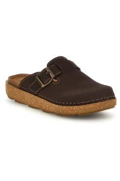 Ciabatte marroni con sottopiede in pelle Inblu 24 ED