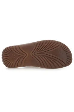 Ciabatte Marroni Con Strappi in Velcro Inblu 106 Fn