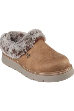 Ciabatte marroni imbottite SKECHERS KEEPSAKES LITE COZY BLEND
