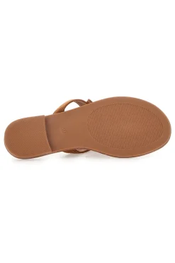 Ciabatte Marroni Infradito con Perline Fun Beach 468