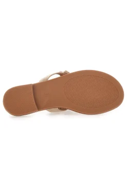 Ciabatte Marroni Infradito con Perline Fun Beach 468