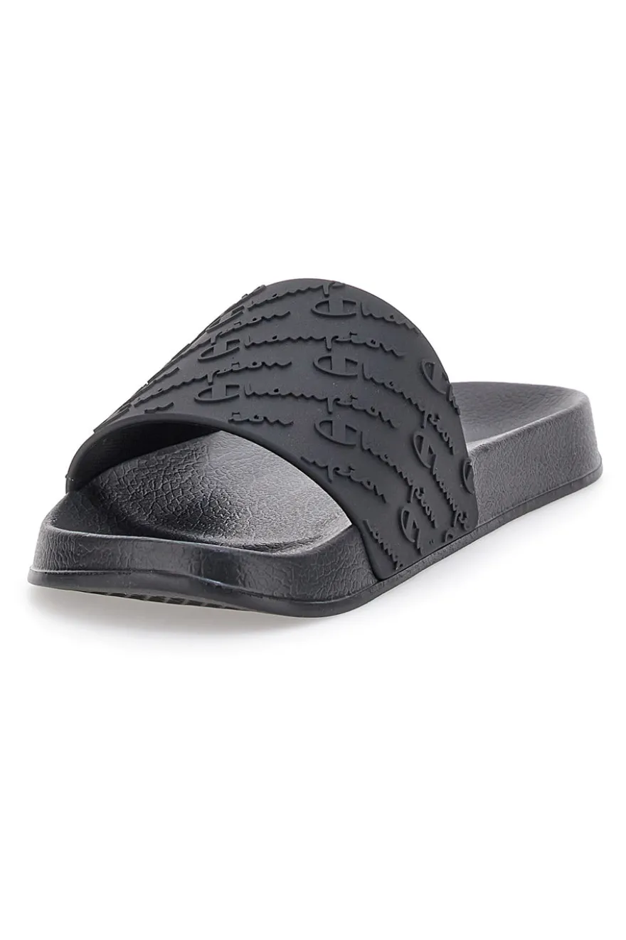 Ciabatte Nere Champion Antony Box Slide