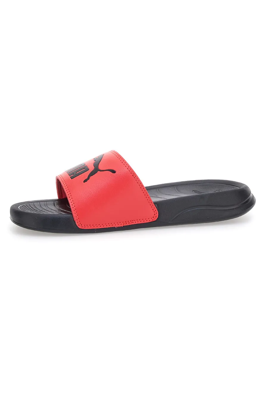 Ciabatte nere con banda rossa Puma Popcat 20 jr