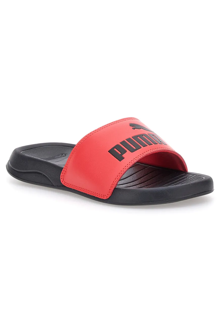 Ciabatte nere con banda rossa Puma Popcat 20 jr