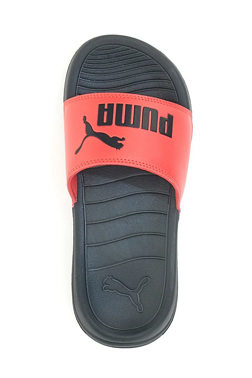 Ciabatte nere con banda rossa Puma Popcat 20 jr