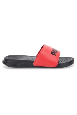 Ciabatte nere con banda rossa Puma Popcat 20 jr