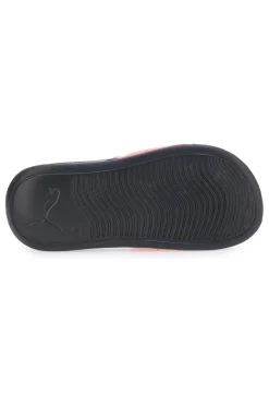 Ciabatte nere con banda rossa Puma Popcat 20 jr
