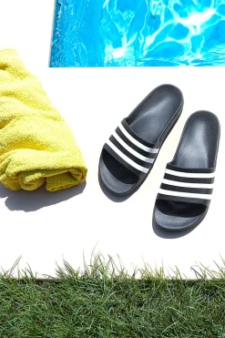 Ciabatte Nere Con Dettagli Bianchi Adidas Adilette Aqua