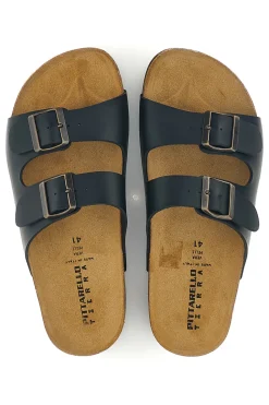 Ciabatte nere con doppia fibbia Pittarello tierra 335A038SR