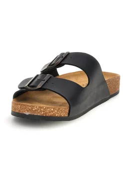 Ciabatte nere con doppia fibbia Pittarello tierra 335A038SR