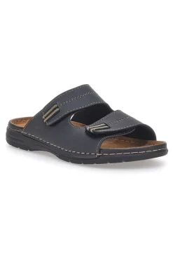 Ciabatte nere con doppia fascia regolabile JERPOINT 612PS
