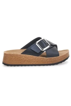 Ciabatte Nere Con Fasce Incrociate e Platform INBLU 42 PK