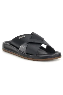 Ciabatte nere con fasce incrociate Fly flot 90780244ZZ