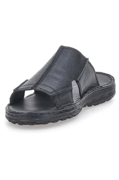 Ciabatte nere con fasce incrociate e suola comfort Claremorris 2014ZER