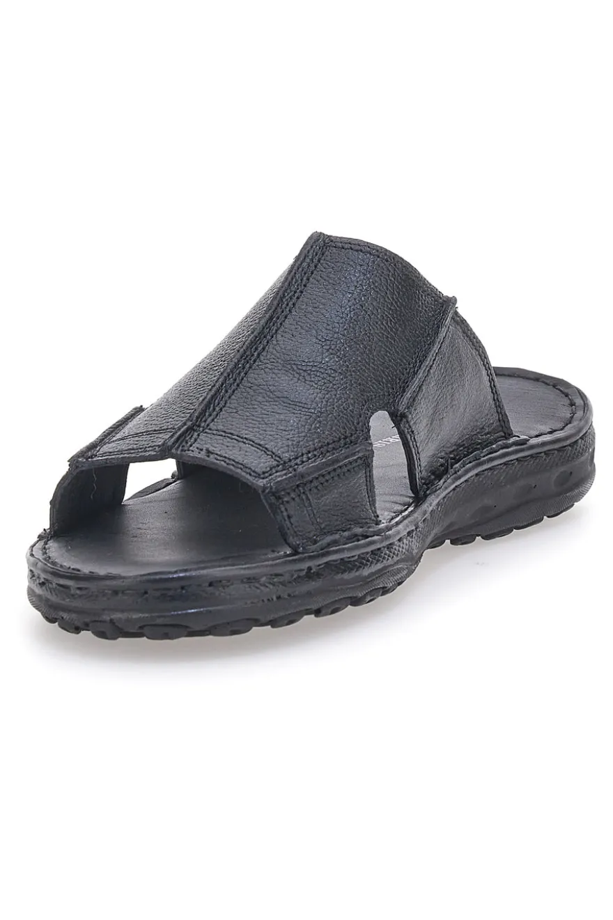 Ciabatte nere con fasce incrociate e suola comfort Claremorris 2014ZER