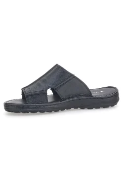 Ciabatte nere con fasce incrociate e suola comfort Claremorris 2014ZER