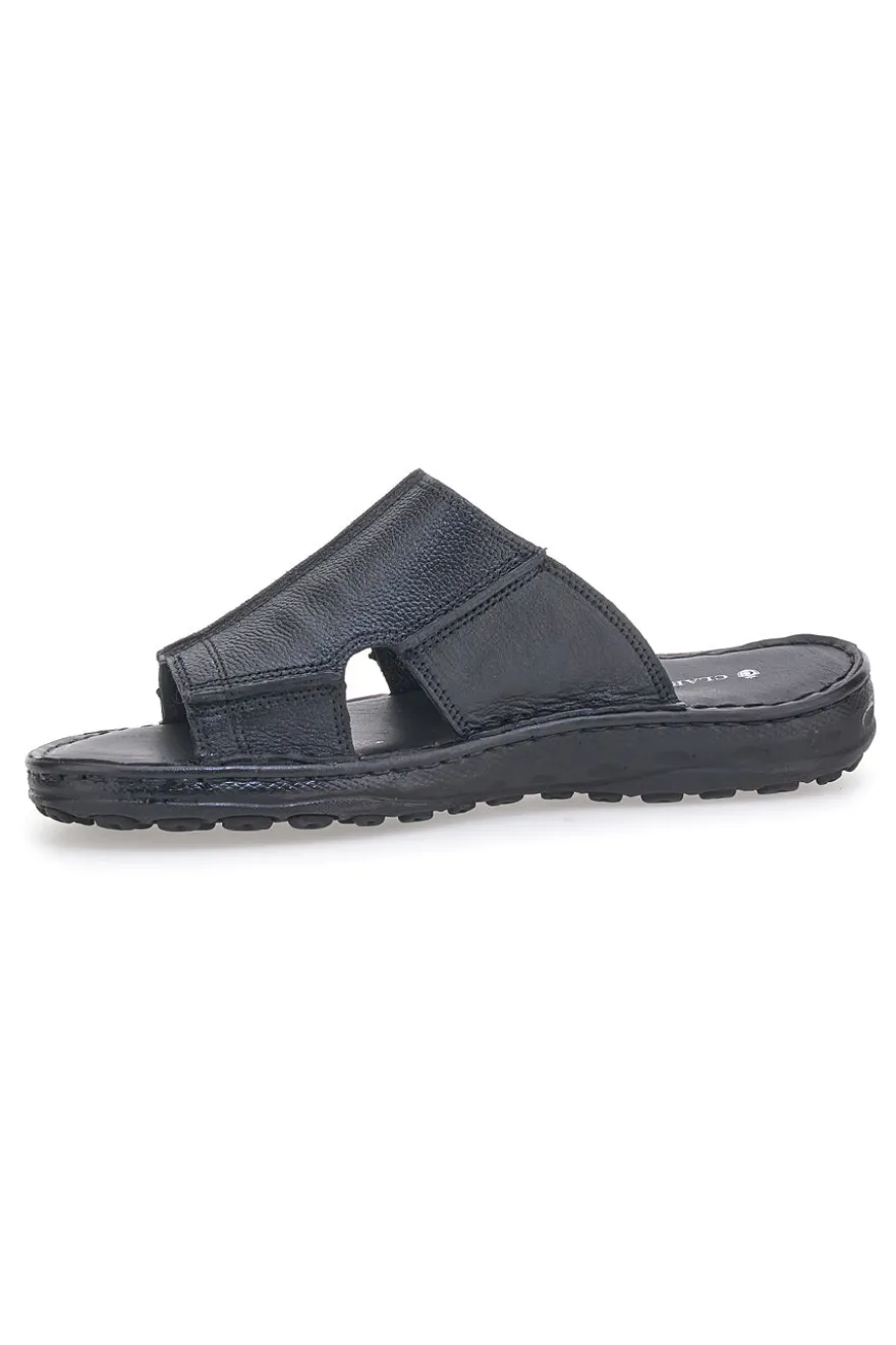 Ciabatte nere con fasce incrociate e suola comfort Claremorris 2014ZER