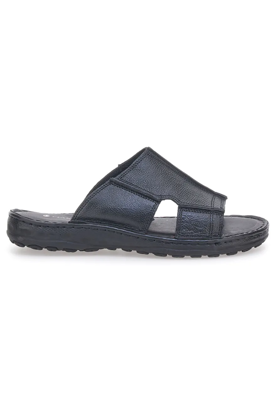 Ciabatte nere con fasce incrociate e suola comfort Claremorris 2014ZER
