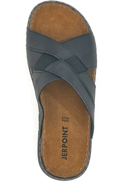 Ciabatte Nere Con Fasce incrociate Jerpoint 601PS