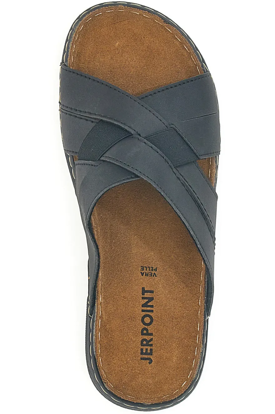 Ciabatte Nere Con Fasce incrociate Jerpoint 601PS