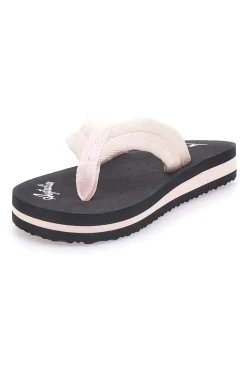 Ciabatte nere con fascia rosa Australian AU24W409