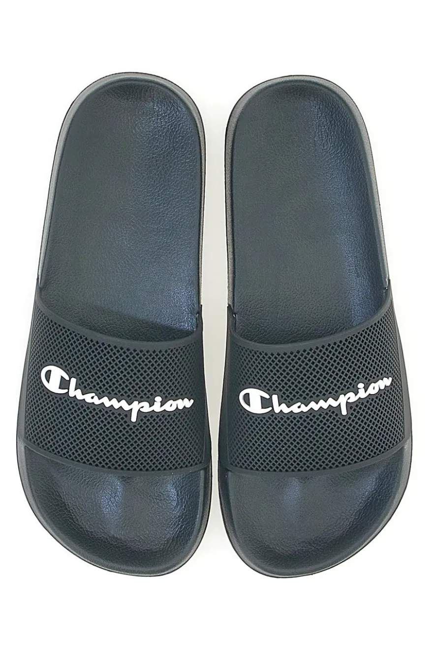 Ciabatte Nere Con Fascia Ampia Champion DTN21