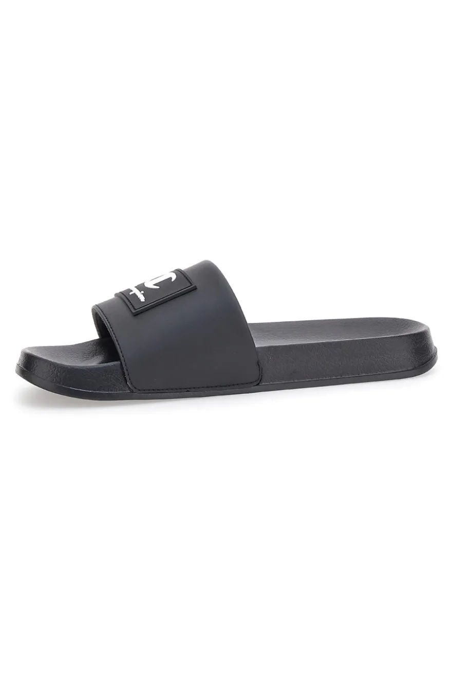 Ciabatte Nere Con Fascia Champion Arubo Box Slide